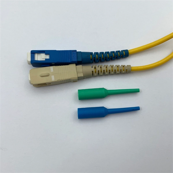 Fiber optic cable passes by