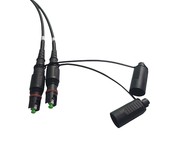 Anti-tracking fiber optic adapters for oil and petrochemical industries
