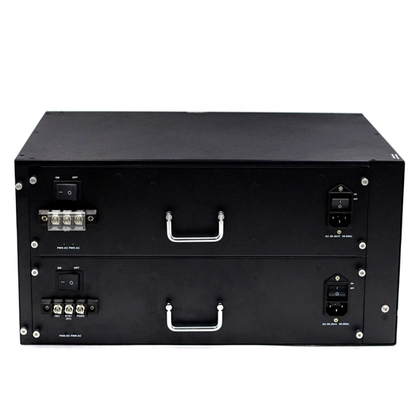 One meter of plastic cable management rack for server racks