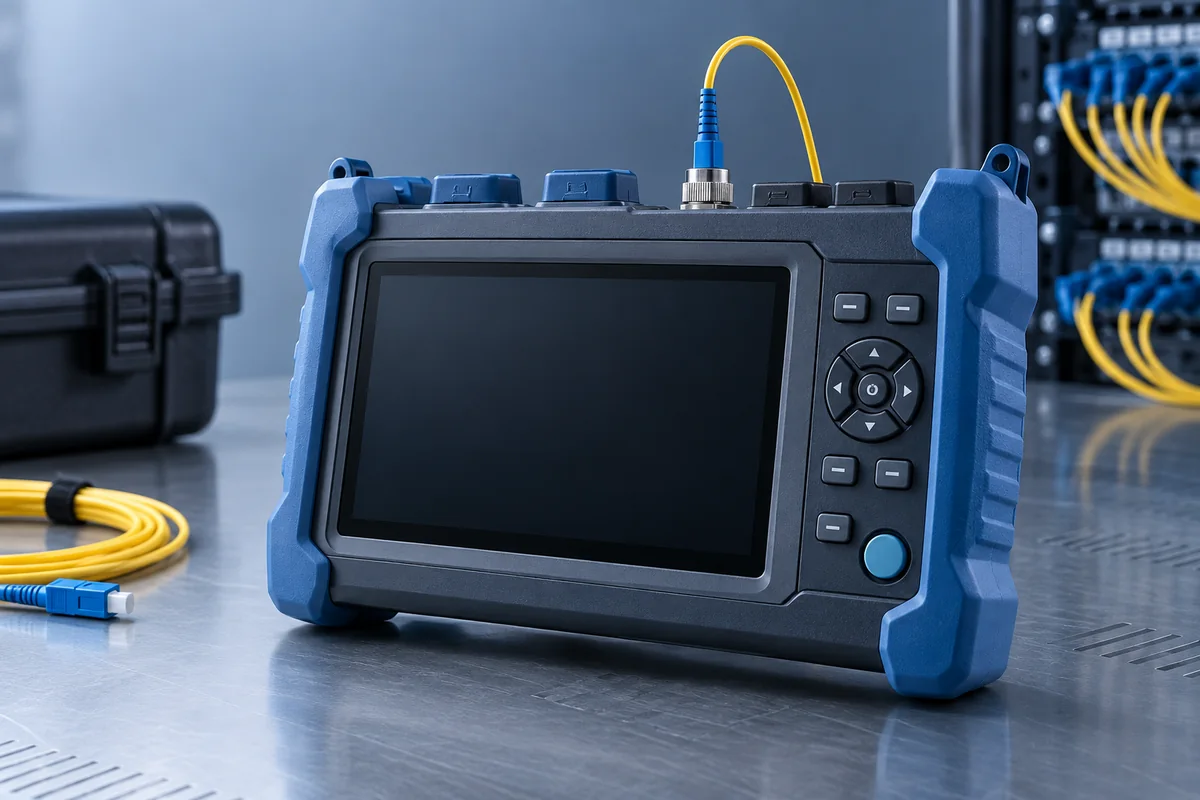OTDR used to verify an optical fiber link